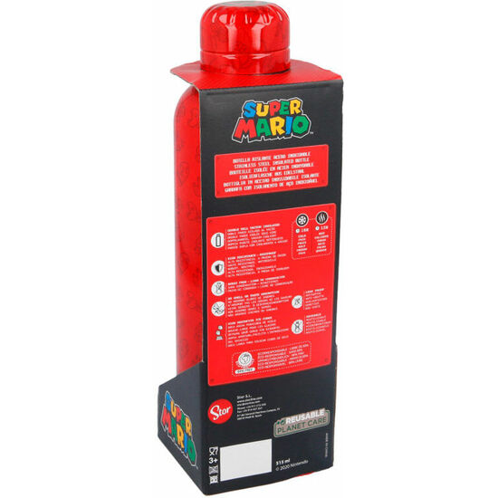 BOTELLA ACERO INOXIDABLE SUPER MARIO BROS NINTENDO 515ML image 1
