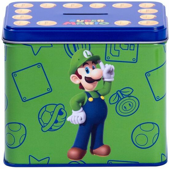 SET TAZA + HUCHA LUIGI SUPER MARIO BROS NINTENDO image 1