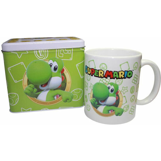 SET TAZA + HUCHA YOSHI SUPER MARIO BROS NINTENDO image 0