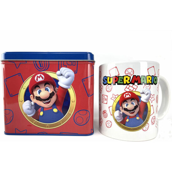 SET TAZA + HUCHA MARIO SUPER MARIO BROS NINTENDO image 0