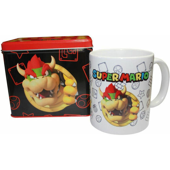SET TAZA + HUCHA BOWSER SUPER MARIO BROS NINTENDO image 0