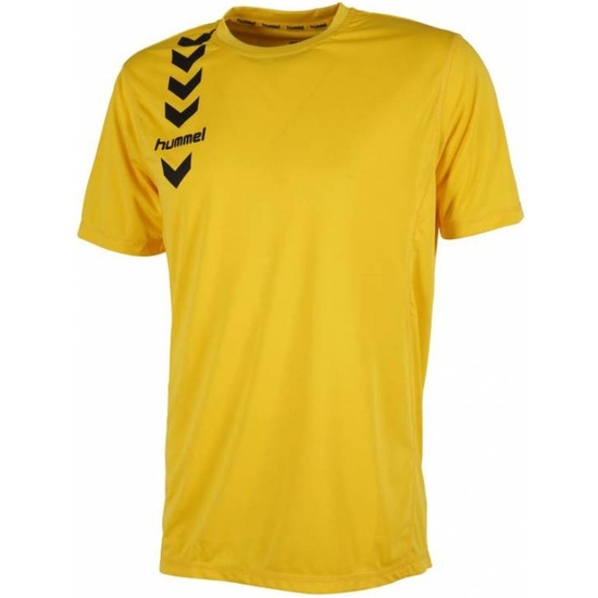 CAMISETA DE MANGA CORTA HUMMEL AMARILLO 100% POLIÉSTER UNISEX TALLA L image 0