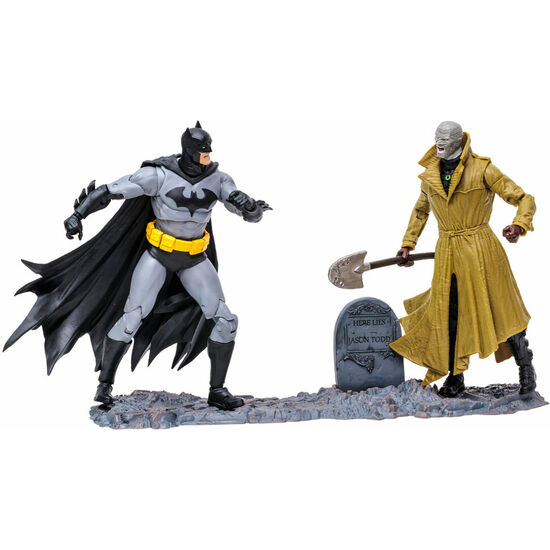 BLISTER 2 FIGURAS BATMAN VS HUS MULIVERSE DC COMICS 17CM image 1