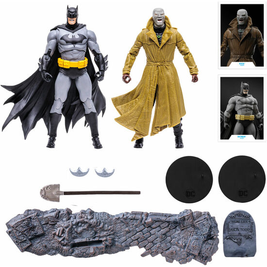 BLISTER 2 FIGURAS BATMAN VS HUS MULIVERSE DC COMICS 17CM image 2