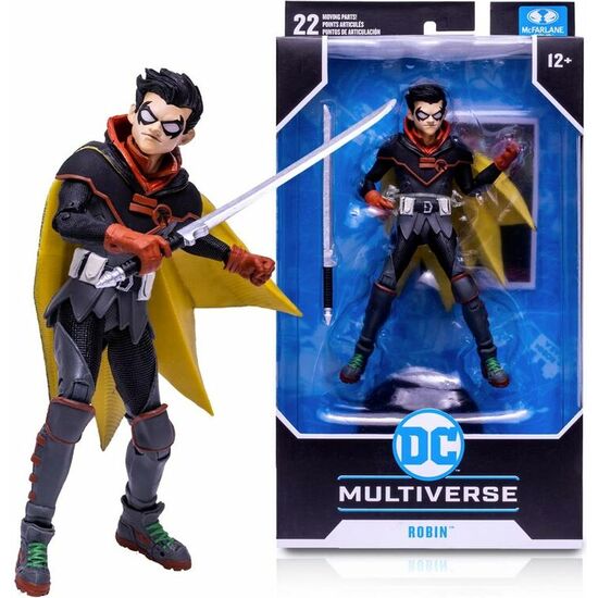 FIGURA ROBIN DAMIAN WAYNE MULTIVERSE DC COMICS 18CM image 0