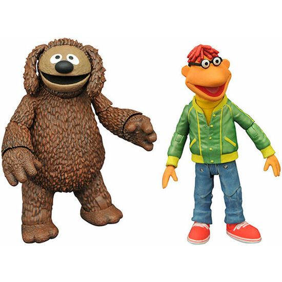 BLISTER 2 FIGURAS ACTION ROWLF Y SCOOTER BEST OF SERIE 1 MUPPETS 13CM image 1
