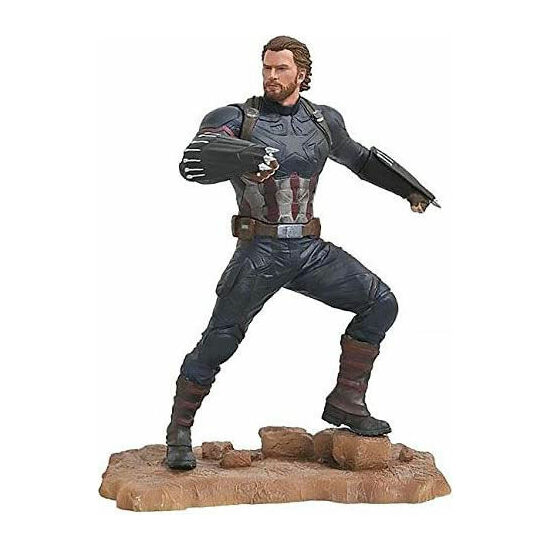 ESTATUA CAPITAN AMERICA VENGADORES AVENGERS 3 MARVEL 23CM image 0