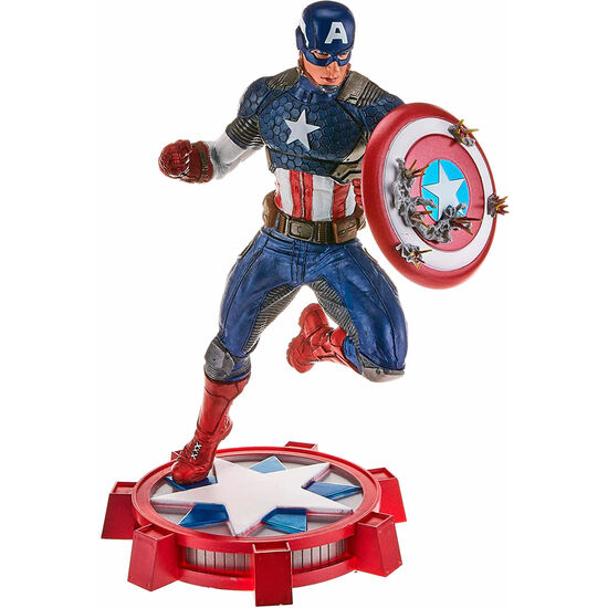 ESTATUA DIORAMA CAPITAN AMERICA MARVEL NOW! 23CM image 0