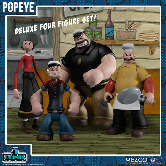SET 4 FIGURAS POPEYE 10CM image 0