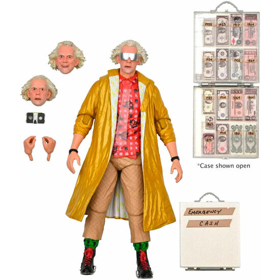 FIGURA ULTIMATE DOC BROWN 2015 REGRESO AL FUTURO 2 18CM image 1