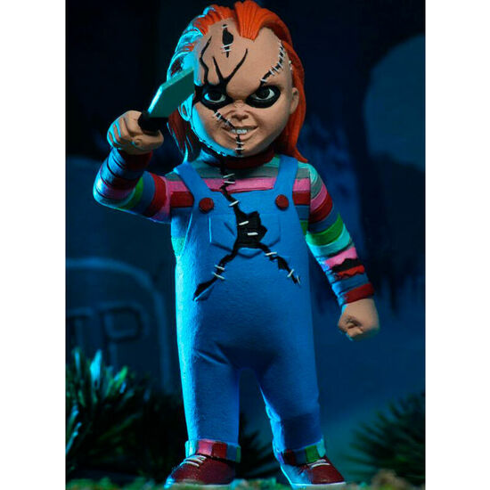 PACK 2 FIGURAS CHUCKY Y TIFFANY LA NOVIA DE CHUCKY TOONY TERRORS 15CM image 1