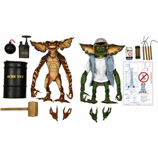 PACK FIGURAS GREMLINS ULTIMATE DEMOLITION GREMLINS 2 15CM image 1