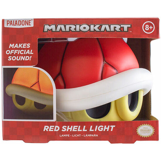 LAMPARA CON SONIDO RED SHELL MARIO KART NINTENDO image 0