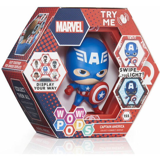 FIGURA LED WOW! POD CAPITAN AMERICA MARVEL image 0