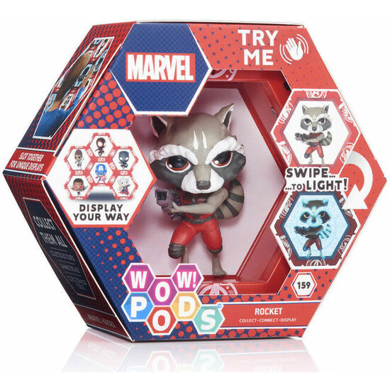 FIGURA LED WOW! POD ROCKET RACCOON MARVEL image 0