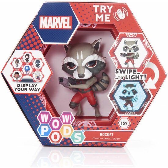 FIGURA LED WOW! POD ROCKET RACCOON MARVEL image 1