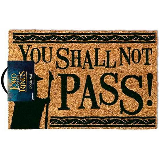 FELPUDO EL SEÑOR DE LOS ANILLOS YOU SHALL NOT PASS image 0