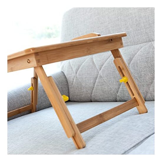 MESA PLEGABLE AUXILIAR DE BAMBÚ LAPWOOD INNOVAGOODS image 6