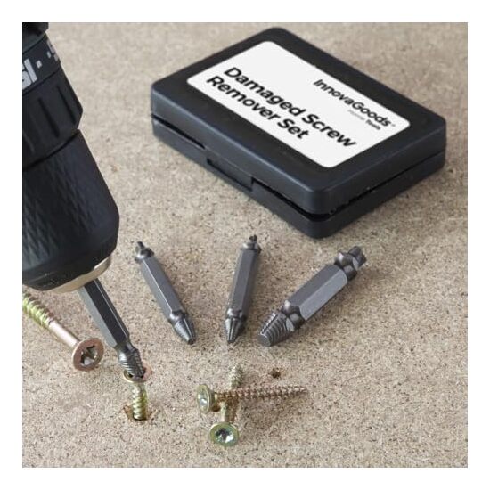 BROCAS PARA EXTRAER TORNILLOS DAÑADOS INNOVAGOODS (PACK DE 4) image 4