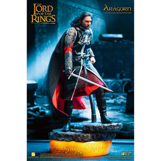 FIGURA REAL MASTER ARAGORN DELUXE VERSION EL SEÑOR DE LOS ANILLOS 23CM image 2