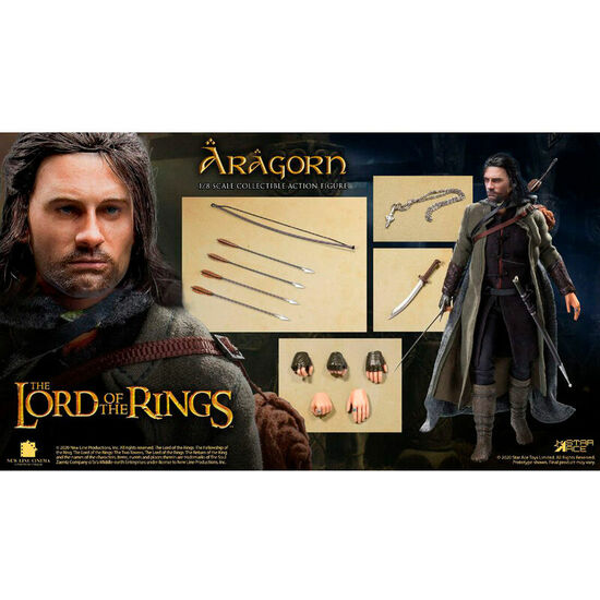 FIGURA REAL MASTER ARAGORN SPECIAL VERSION EL SEÑOR DE LOS ANILLOS 23CM image 4