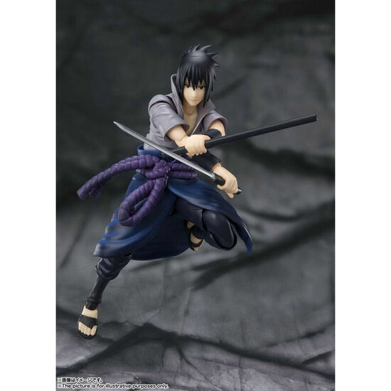 FIGURA SH FIGUARTS SASUKE UCHIBA HE WHO BEARS ALL HATRED NARUTO SHIPPUDEN 15CM image 1