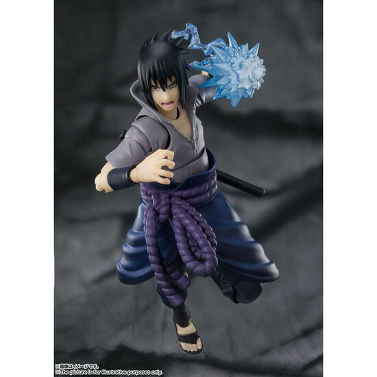 FIGURA SH FIGUARTS SASUKE UCHIBA HE WHO BEARS ALL HATRED NARUTO SHIPPUDEN 15CM image 3
