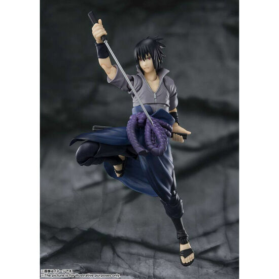 FIGURA SH FIGUARTS SASUKE UCHIBA HE WHO BEARS ALL HATRED NARUTO SHIPPUDEN 15CM image 4