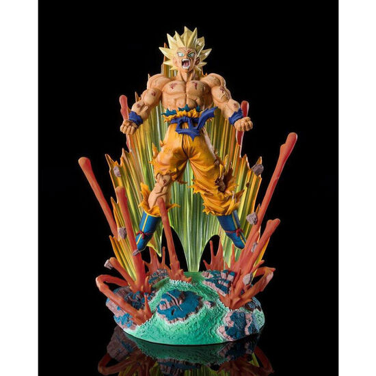 FIGURA SH FIGUARTS SUPER SAIYAN SON GOKU TALKING ABOUT KRILLIN DRAGON BALL Z 27CM image 5