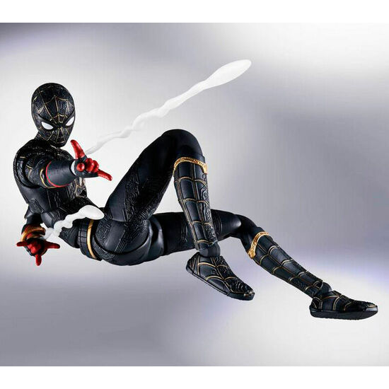 FIGURA S.H. FIGUARTS SPIDERMAN BLACK AND GOLD SUIT SPECIAL SET MARVEL 15CM image 3