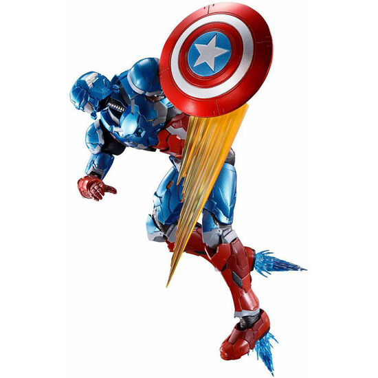 FIGURA SH FIGUARTS CAPITAN AMERICA TECH-ON LOS VENGADORES AVENGERS MARVEL 16CM image 1