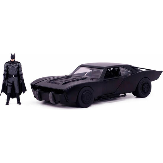 SET FIGURA BATMAN + COCHE BATMOVIL METAL THE BATMAN DC COMICS LUCES image 2