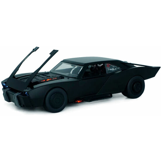 SET FIGURA BATMAN + COCHE BATMOVIL METAL THE BATMAN DC COMICS LUCES image 3