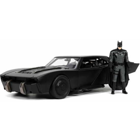 SET FIGURA BATMAN + COCHE BATMOVIL METAL THE BATMAN DC COMICS image 0