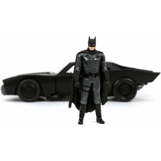 SET FIGURA BATMAN + COCHE BATMOVIL METAL THE BATMAN DC COMICS image 1