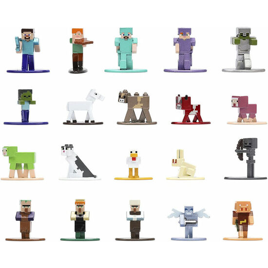 SET 20 FIGURAS MINECRAFT 4CM image 1