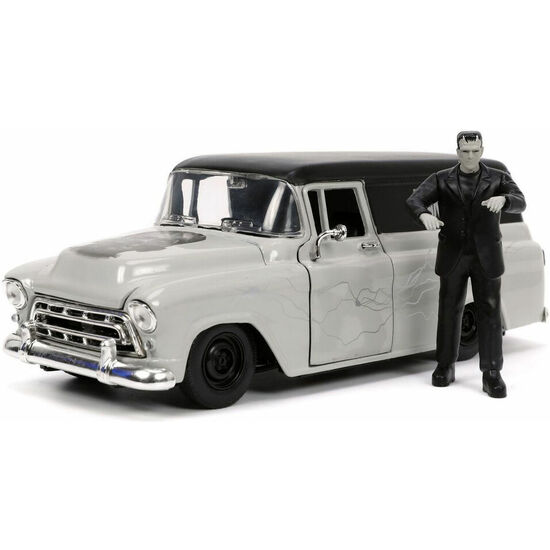 SET FIGURA + COCHE CHEVY SUBURBAN DELIVERY 1957 FRANKENSTEIN image 0