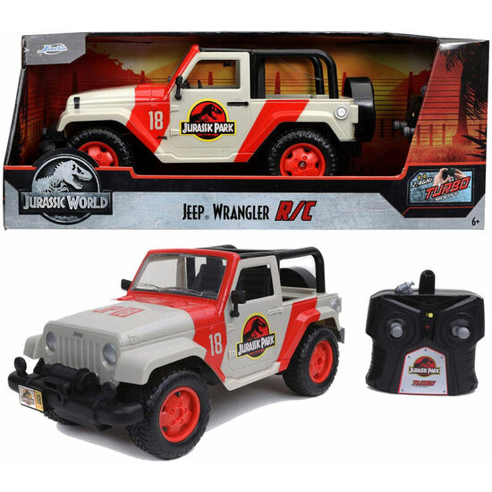 COCHE RADIO CONTROL JEEP WRANGLER JURASSIC PARK image 0