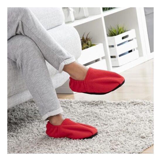 ZAPATILLAS DE CASA CALENTABLES EN MICROONDAS INNOVAGOODS ROJO image 6