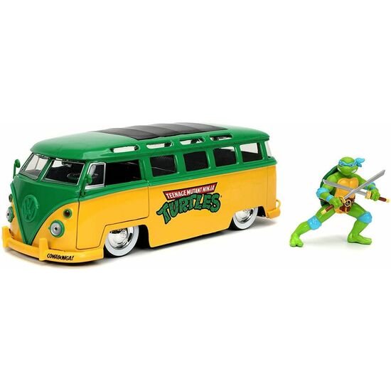 SET FIGURA LEONARDO + FURGONETA VW 1962 TORTUGAS NINJA image 0