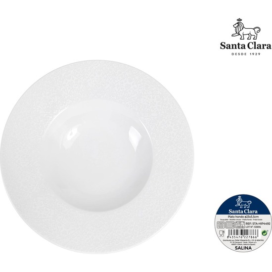 PLATO HONDO 23CM SALINA image 0
