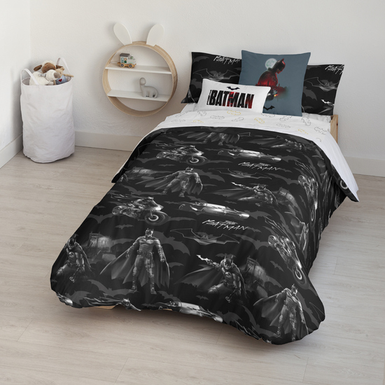 FUNDA NÓRDICA CON BOTONES 100% ALGODÓN MODELO DARK HERO PARA CAMA DE 105 (180X240 CM) image 0