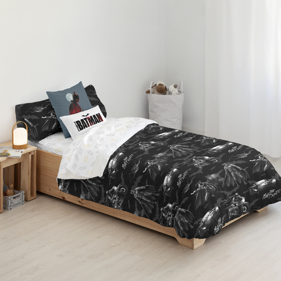 FUNDA NÓRDICA CON BOTONES 100% ALGODÓN MODELO DARK HERO PARA CAMA DE 105 (180X240 CM) image 1