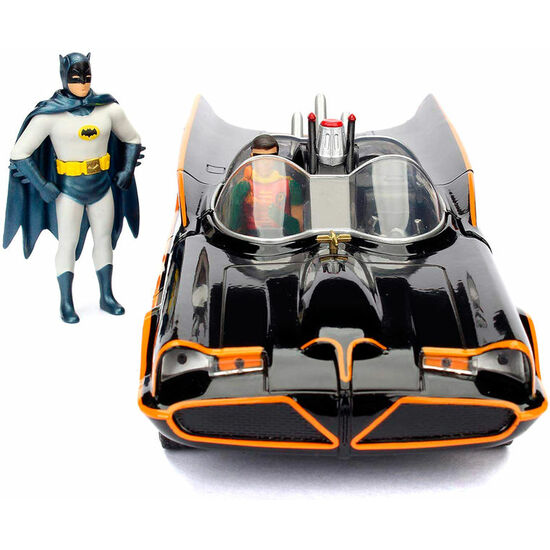 SET FIGURA + COCHE BATMOVIL METAL CLASSIC 1966 BATMAN DC COMICS image 2