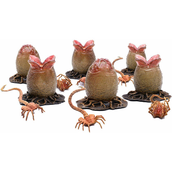 SET 6 FIGURAS OVOMORFOS Y FACEHUGGERS ALIEN image 0