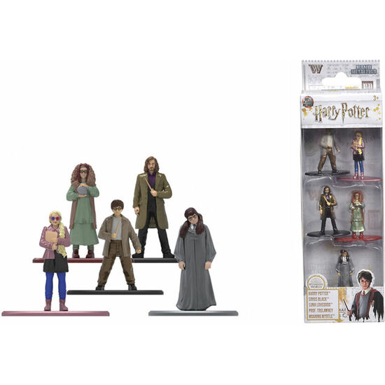 BLISTER 5 FIGURAS METAL HARRY POTTER 4CM image 0