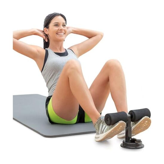 BARRA DE SUJECIÓN PARA ABDOMINALES CON VENTOSA Y GUÍA DE EJERCICIOS COREUP INNOVAGOODS image 2