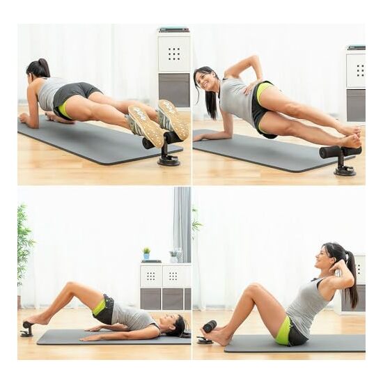 BARRA DE SUJECIÓN PARA ABDOMINALES CON VENTOSA Y GUÍA DE EJERCICIOS COREUP INNOVAGOODS image 5