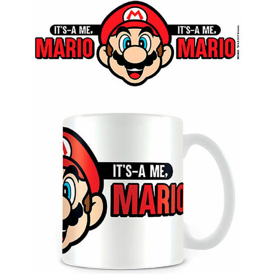 TAZA ITS A ME MARIO SUPER MARIO NINTENDO image 0