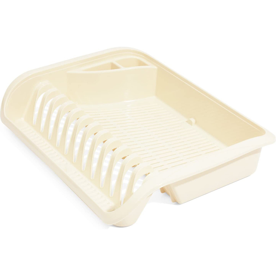 ESCURREPLATOS CON BANDEJA, PP, MARRÓN, 39.5 X 29.5 X 8 CM image 4